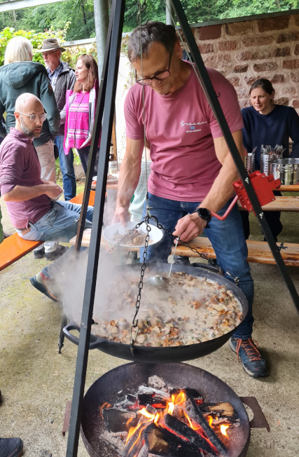 Die fertige Pilzpfanne Die fertige Pilzpfanne